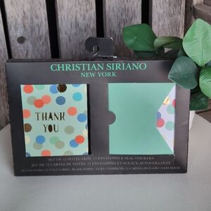 Christian Siriano Multicolor Polka Dot Notecards